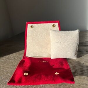 Cartier Red Jewelry Pouch